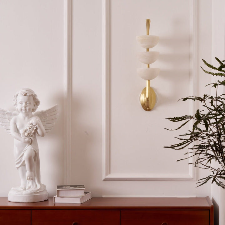 Triple Alabaster Wall Sconce - Vakkerlight