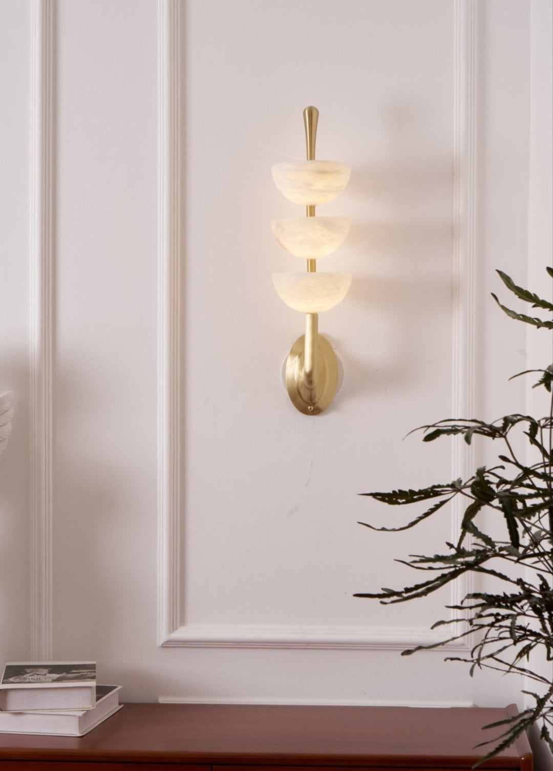 Triple Alabaster Wall Sconce - Vakkerlight