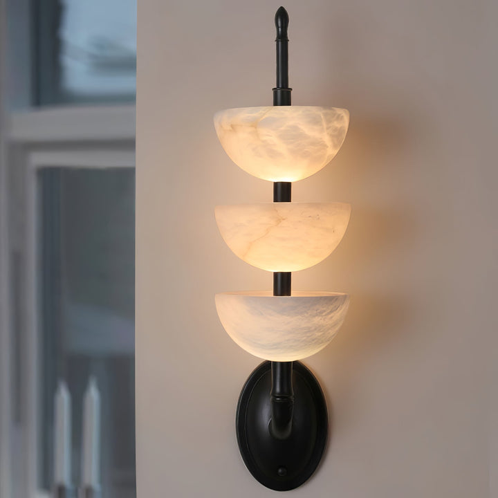 Triple Alabaster Wall Sconce - Vakkerlight