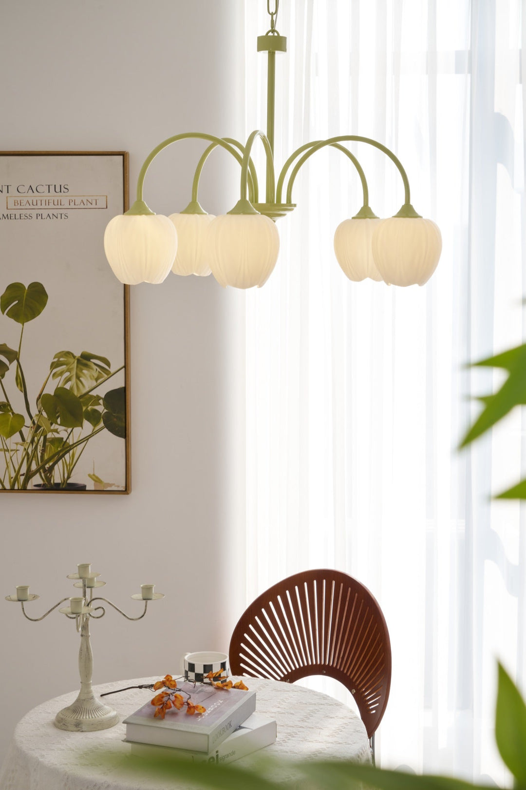 Tulip Matcha Chandelier - Vakkerlight