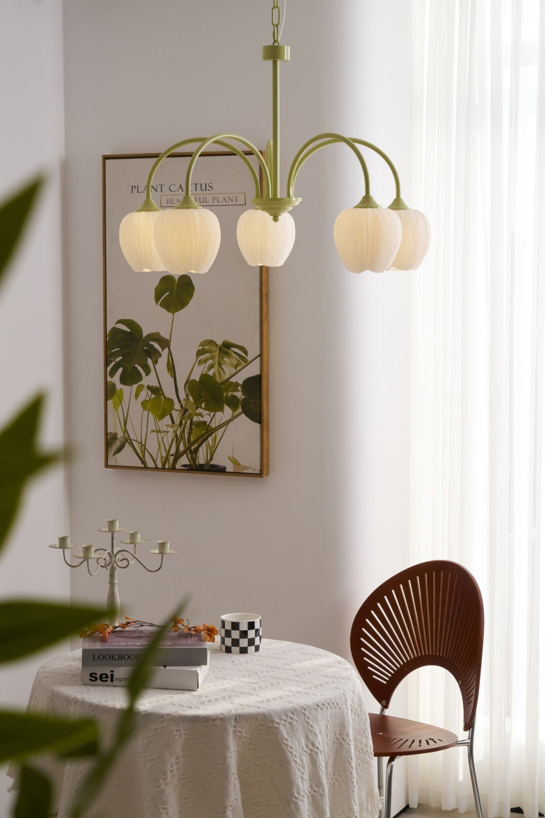 Tulip Matcha Chandelier - Vakkerlight