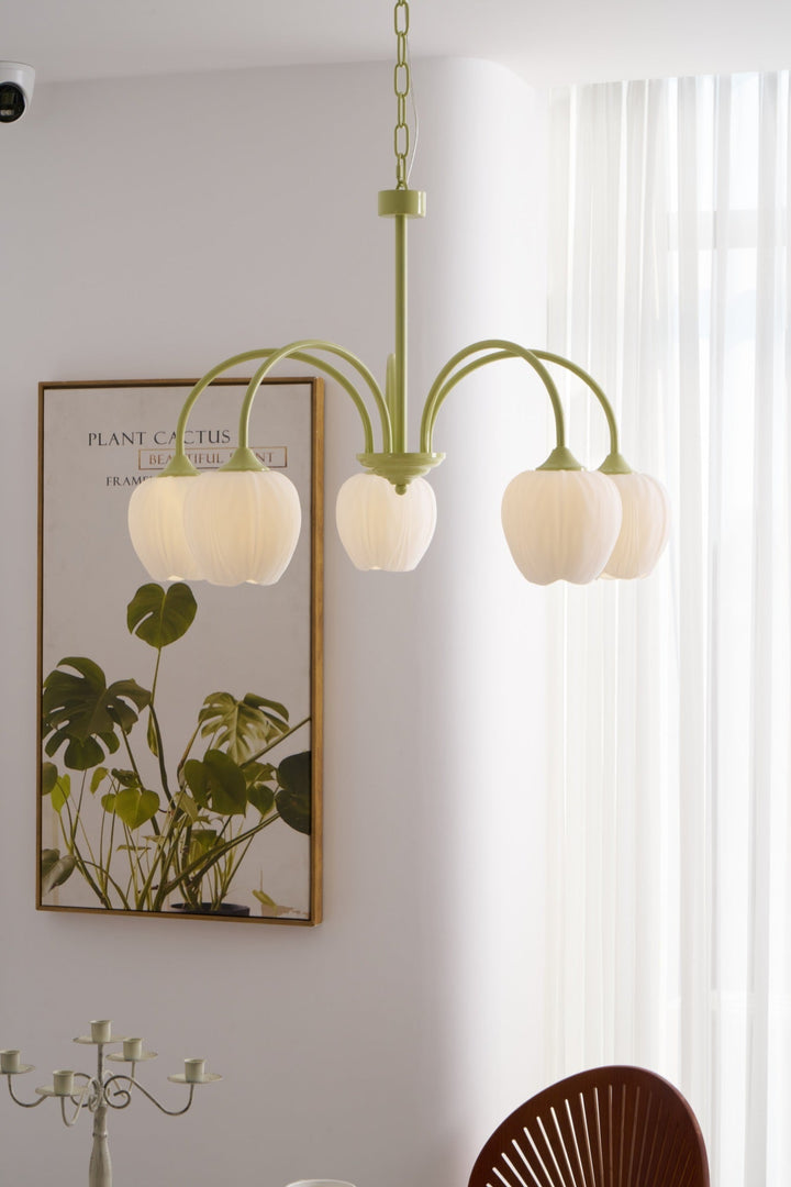 Tulip Matcha Chandelier - Vakkerlight