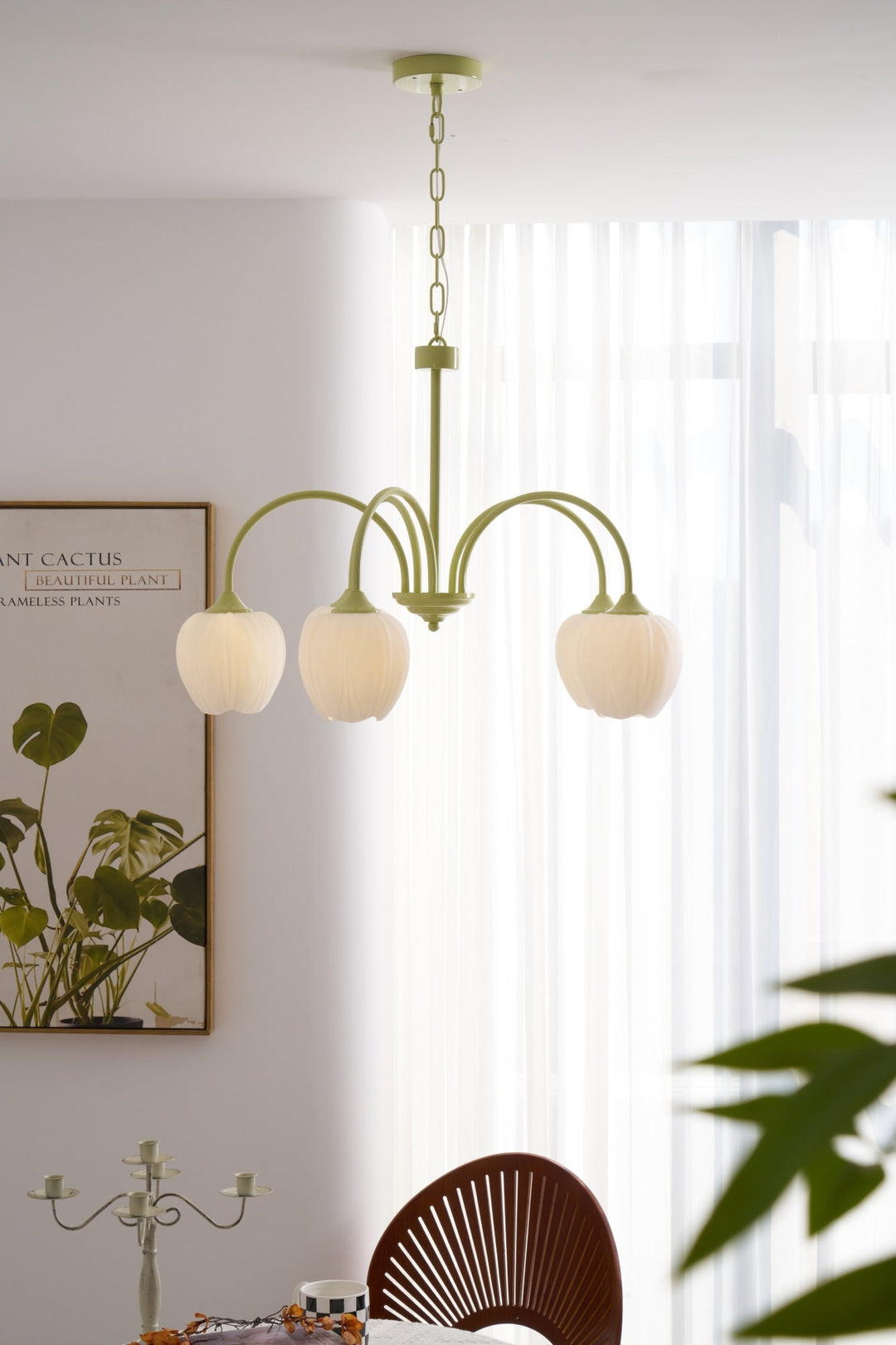 Tulip Matcha Chandelier - Vakkerlight