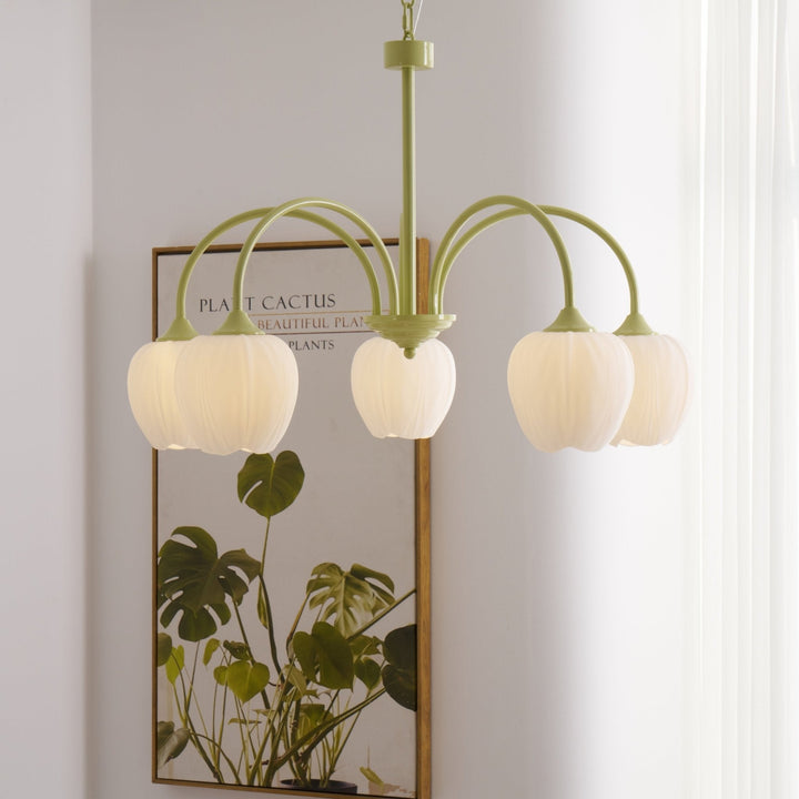 Tulip Matcha Chandelier - Vakkerlight