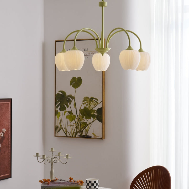 Tulip Matcha Chandelier - Vakkerlight