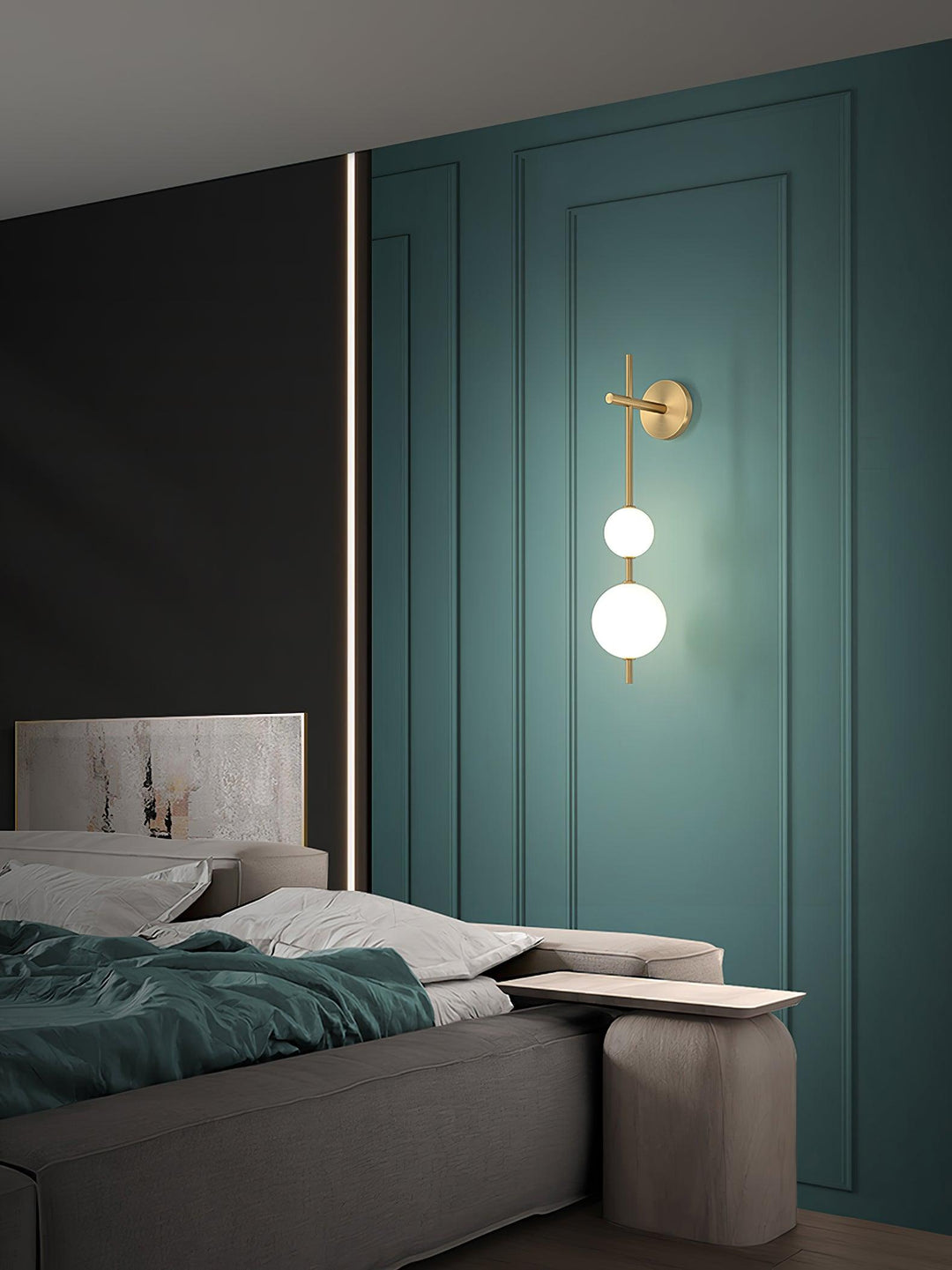 Vertical Globe Plug - in Wall Lamp - Vakkerlight