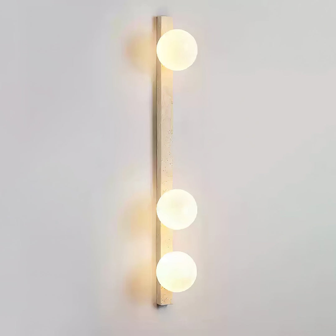 Vertical Travertine Wall Sconce - Vakkerlight