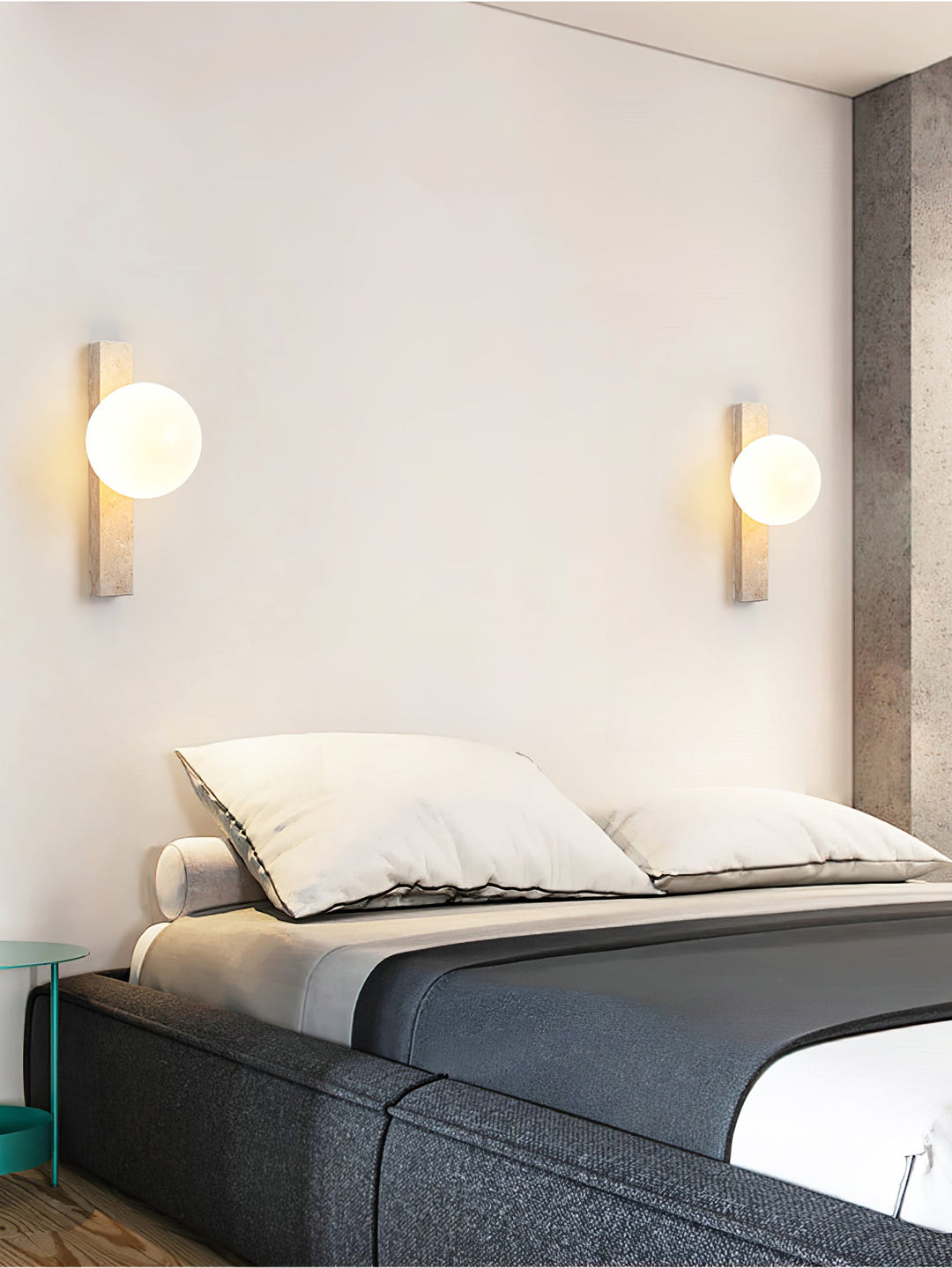 Vertical Travertine Wall Sconce - Vakkerlight