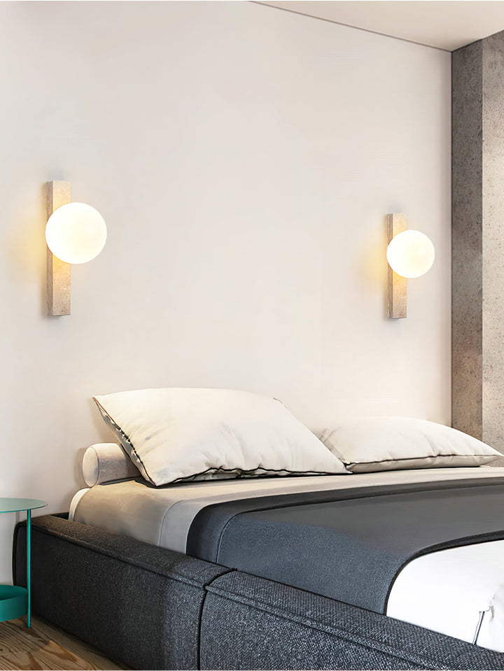 Vertical Travertine Wall Sconce - Vakkerlight