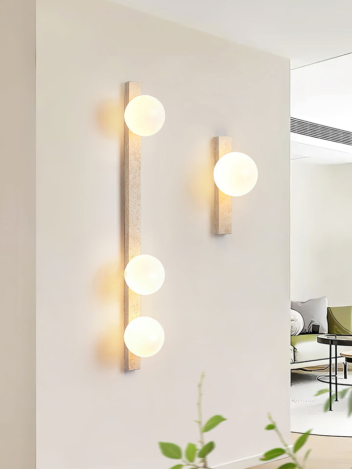 Vertical Travertine Wall Sconce - Vakkerlight
