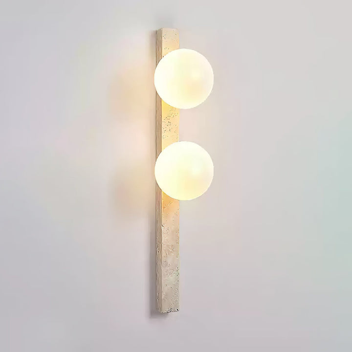 Vertical Travertine Wall Sconce - Vakkerlight