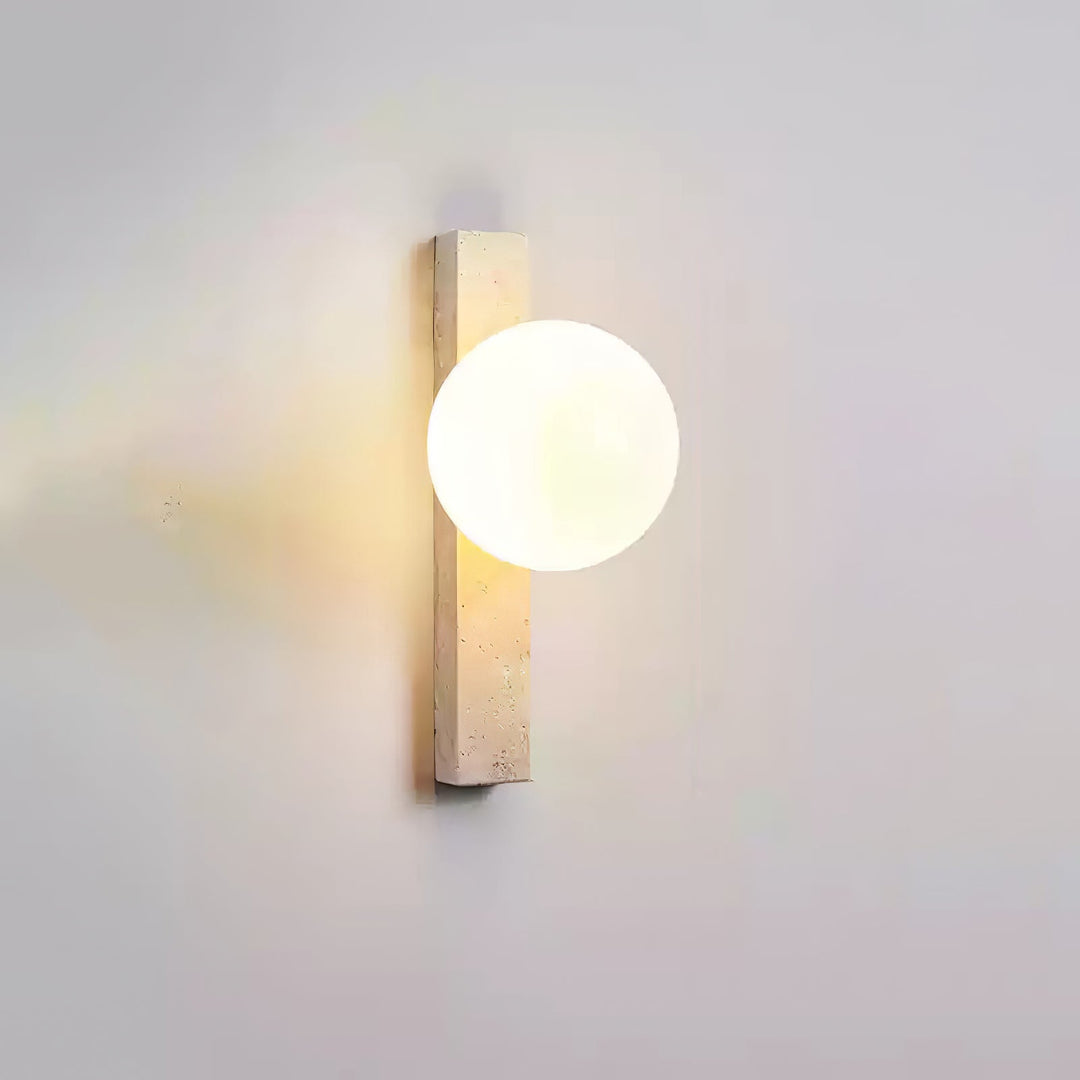 Vertical Travertine Wall Sconce - Vakkerlight