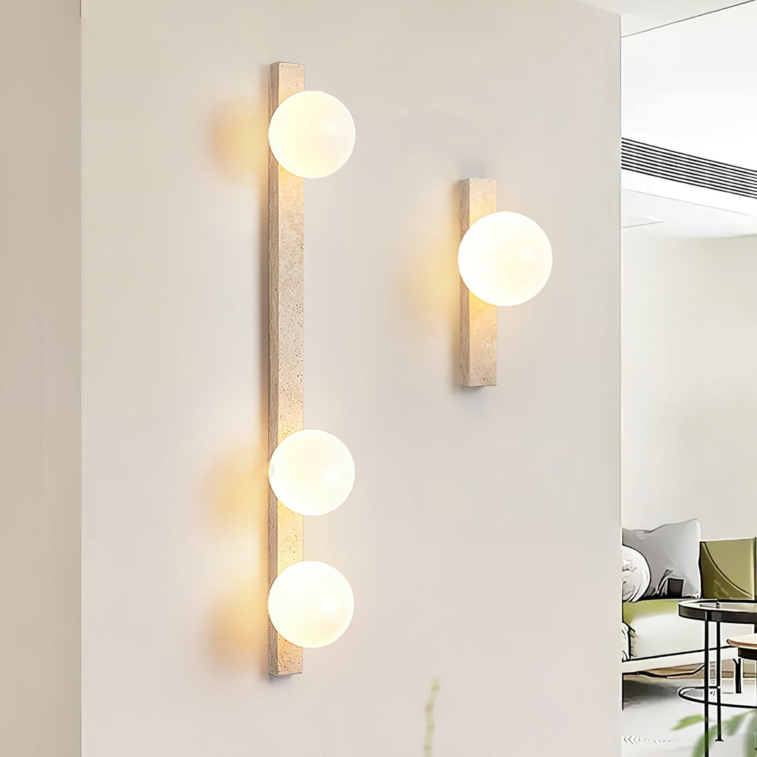 Vertical Travertine Wall Sconce - Vakkerlight