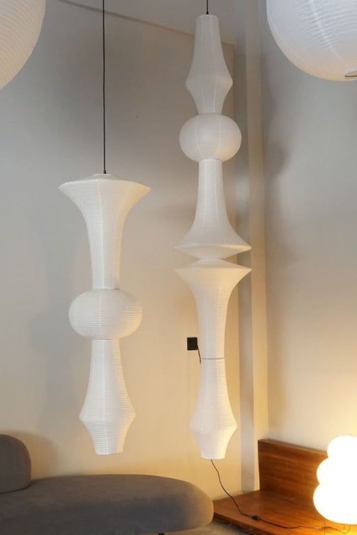 Washi Paper E Pendant Swag Light - Vakkerlight