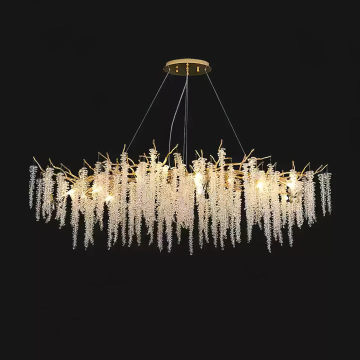 Wisteria Flower Crystal Chandelier - Vakkerlight