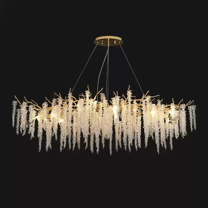 Wisteria Flower Crystal Chandelier - Vakkerlight