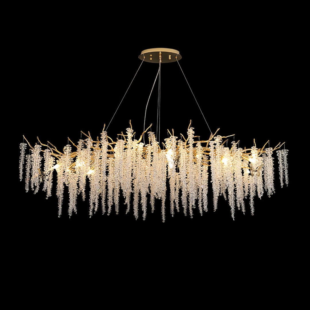 Wisteria Flower Crystal Chandelier - Vakkerlight
