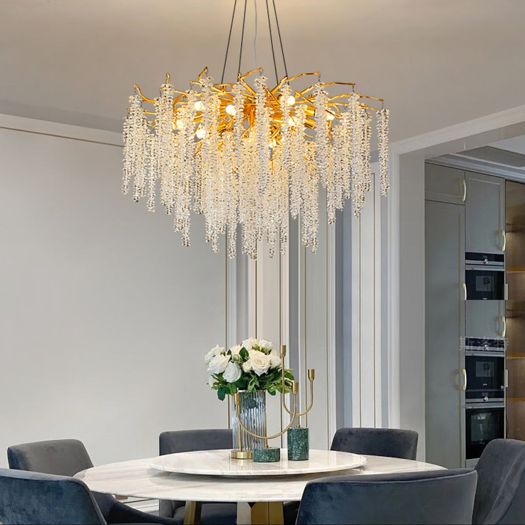 Wisteria Flower Crystal Chandelier - Vakkerlight