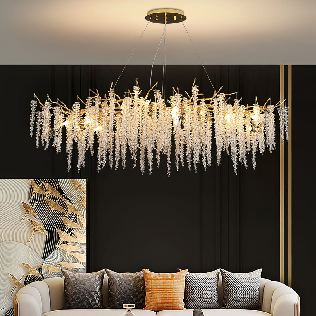 Wisteria Flower Crystal Chandelier - Vakkerlight