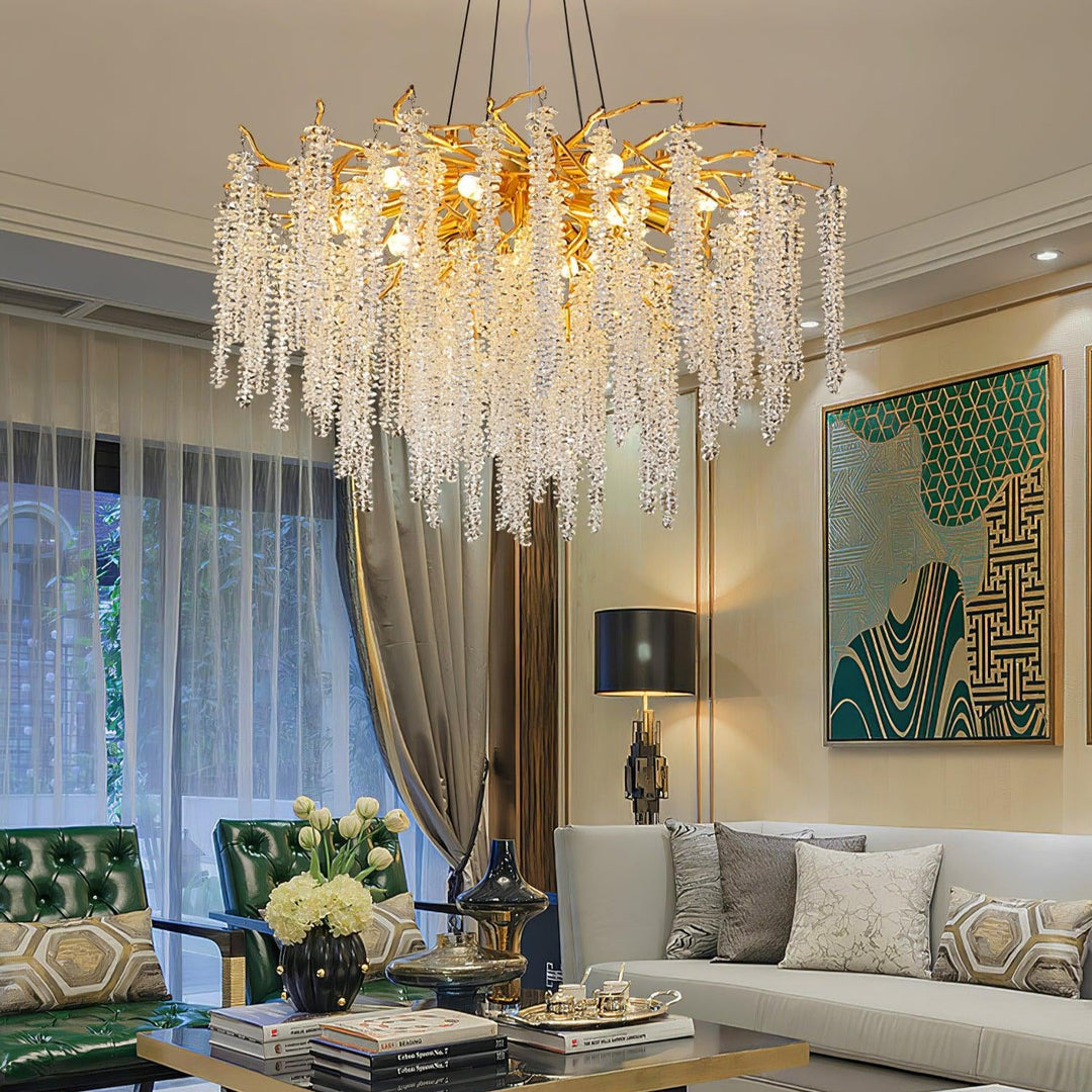 Wisteria Flower Crystal Chandelier - Vakkerlight