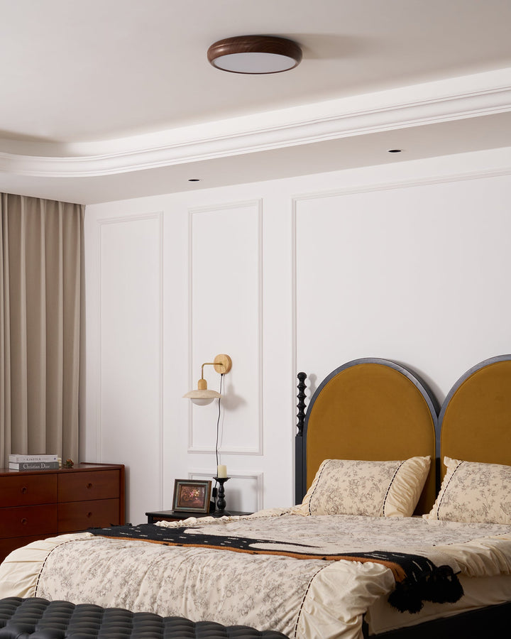 Wood Grain Round Ceiling Lamp - Vakkerlight