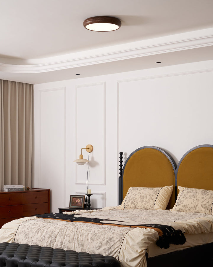 Wood Grain Round Ceiling Lamp - Vakkerlight