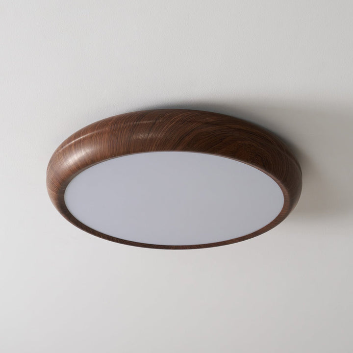 Wood Grain Round Ceiling Lamp - Vakkerlight