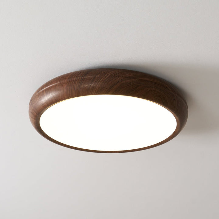 Wood Grain Round Ceiling Lamp - Vakkerlight