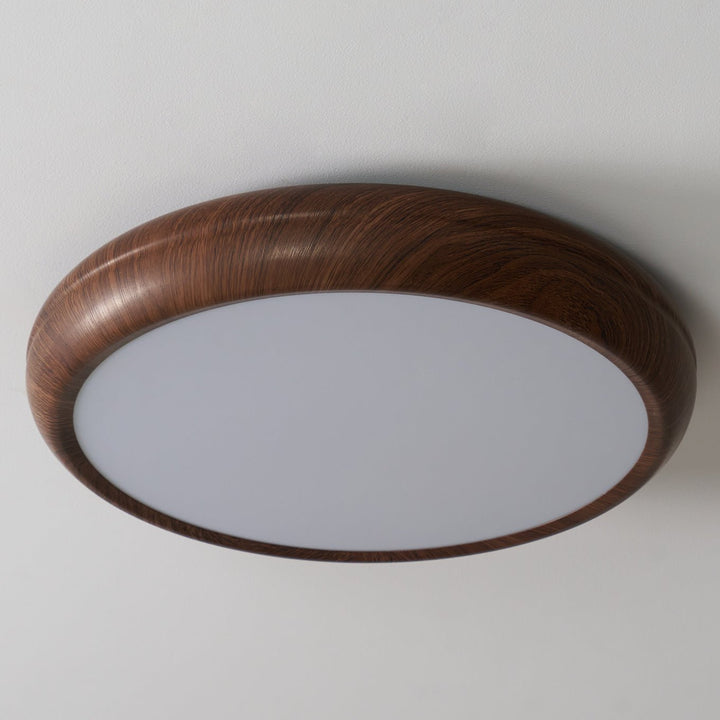 Wood Grain Round Ceiling Lamp - Vakkerlight