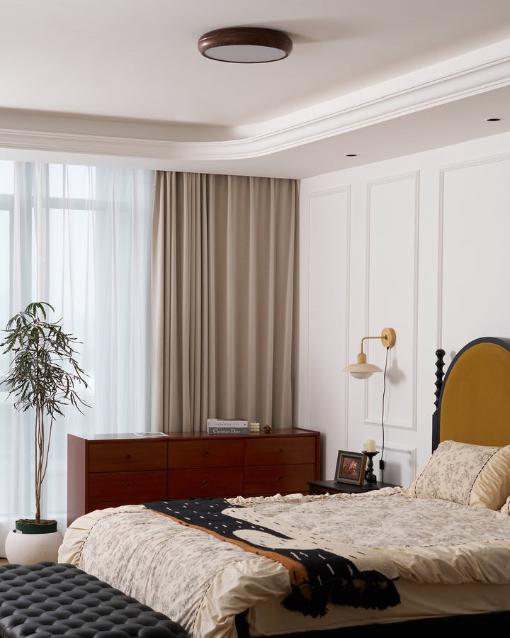 Wood Grain Round Ceiling Lamp - Vakkerlight