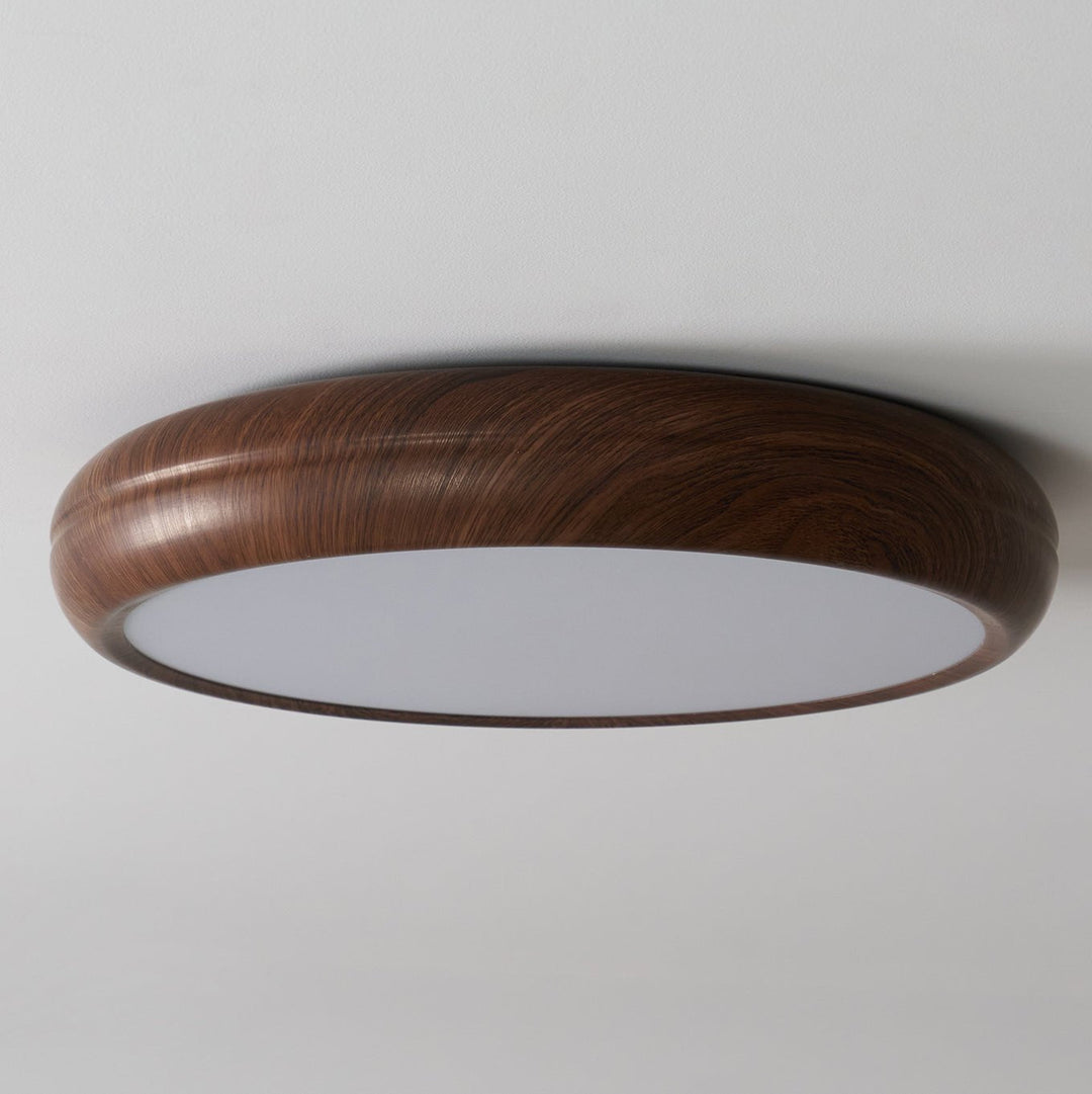 Wood Grain Round Ceiling Lamp - Vakkerlight