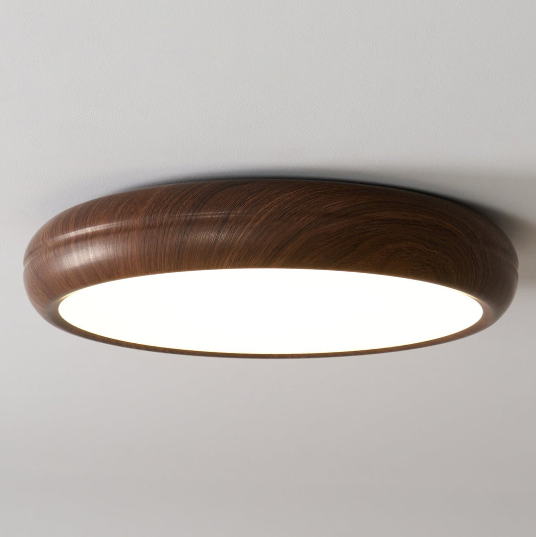 Wood Grain Round Ceiling Lamp - Vakkerlight