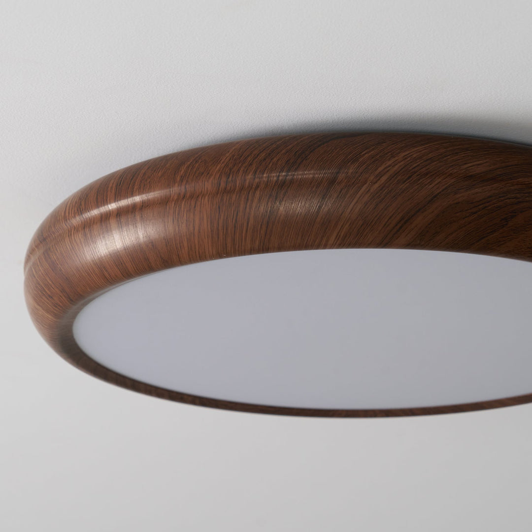 Wood Grain Round Ceiling Lamp - Vakkerlight
