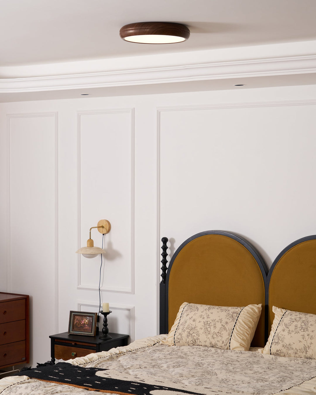 Wood Grain Round Ceiling Lamp - Vakkerlight